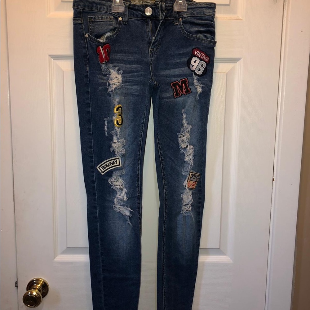 Jeans ripped stretch